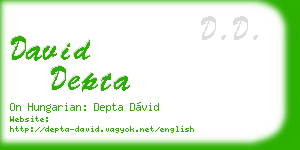 david depta business card